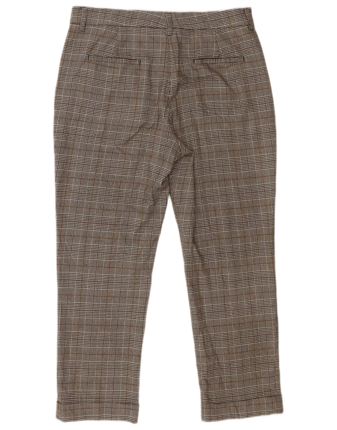 Zara Γυναικείο Slim Cropped Παντελόνι EU 40 Medium W30 L25 Grey Houndstooth