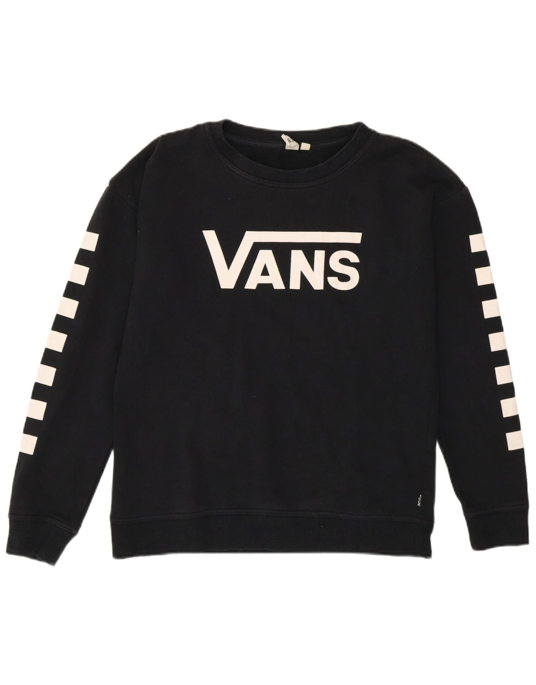 Vans Γυναικείο Φούτερ γραφικό Jumper Μικρό μαύρο γεωμετρικό βαμβακερό