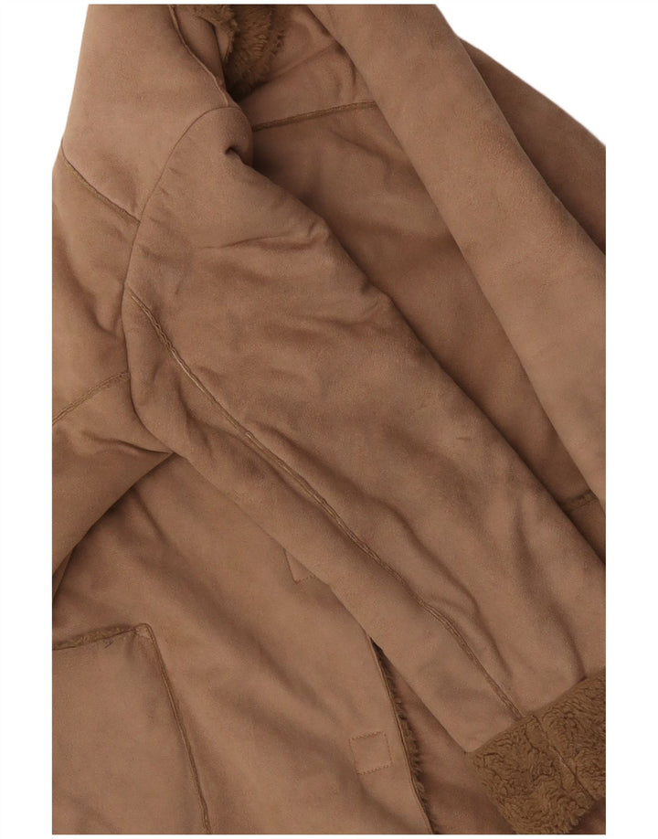 ARMANI Γυναικείο Παλτό Sherpa UK 16 Large Beige