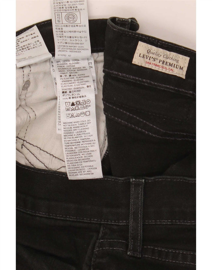 Ανδρικό τζιν Levi's Straight W33 L30 μαύρο βαμβακερό