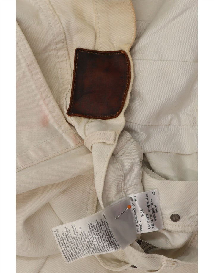 Ανδρικό τζιν σορτς LEVI'S W36 μεγάλο λευκό βαμβακερό