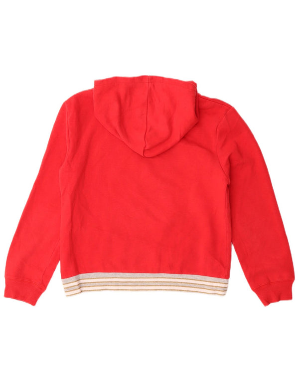 Levi's Girls Graphic Hoodie Jumper 13-14 Years Red Colourblock Cotton