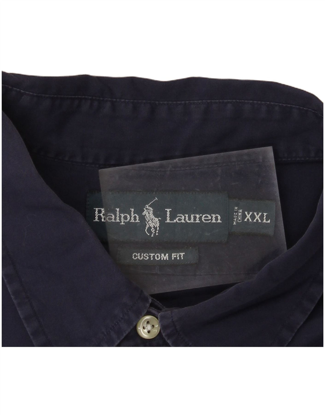 POLO RALPH LAUREN Ανδρικό πουκάμισο προσαρμοσμένο σε εφαρμογή 2XL, μπλε βαμβακερό