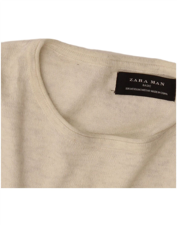 Ανδρικό πουλόβερ Zara Boat Neck Jumper Medium Beige Flecked