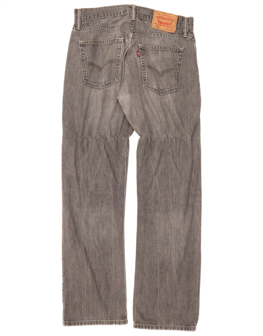 Levi's Womens 514 Straight Jeans W32 L32 Γκρι βαμβακερό