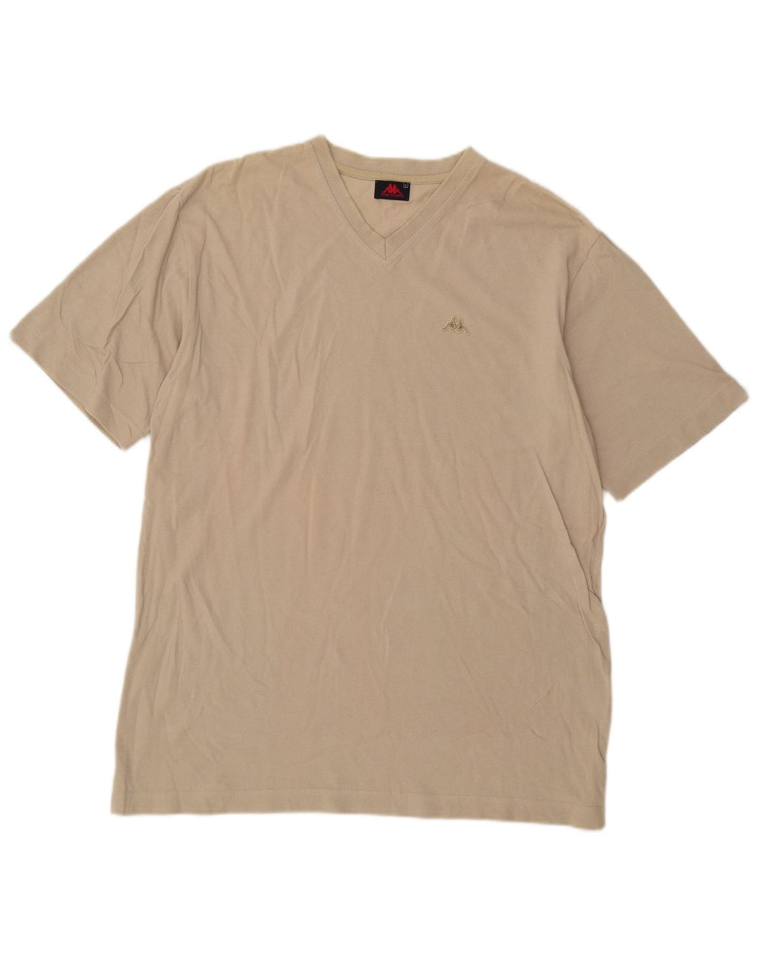Ανδρικό T-Shirt Kappa Top Large Beige Βαμβακερό