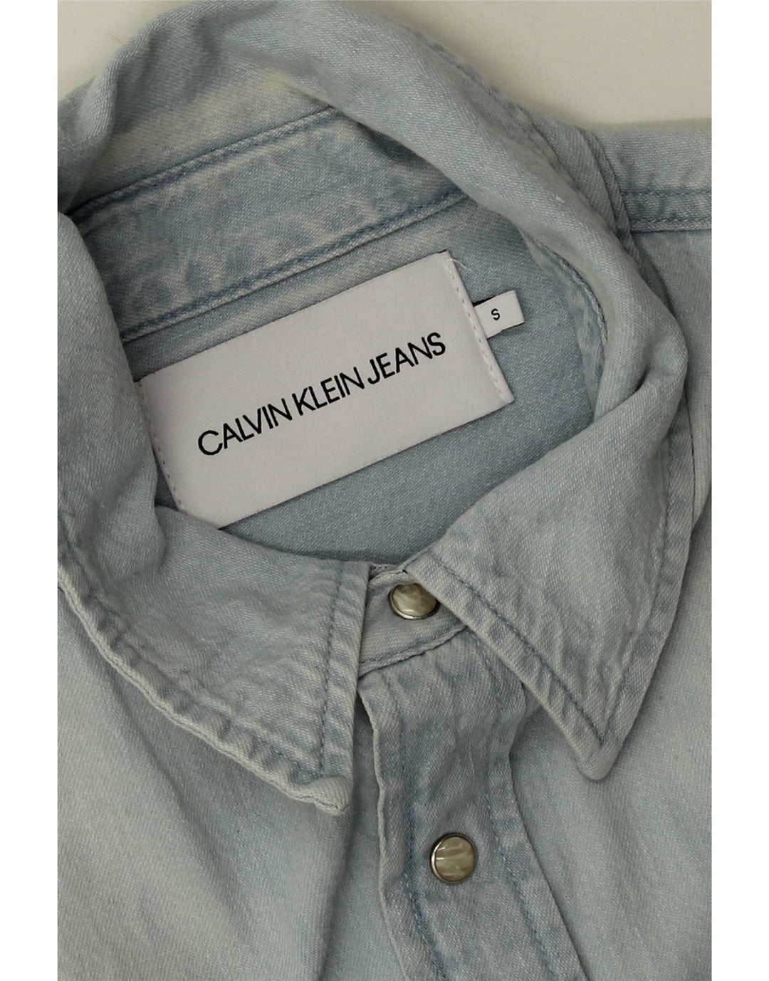 Ανδρικό τζιν πουκάμισο Calvin Klein Jeans Small Blue