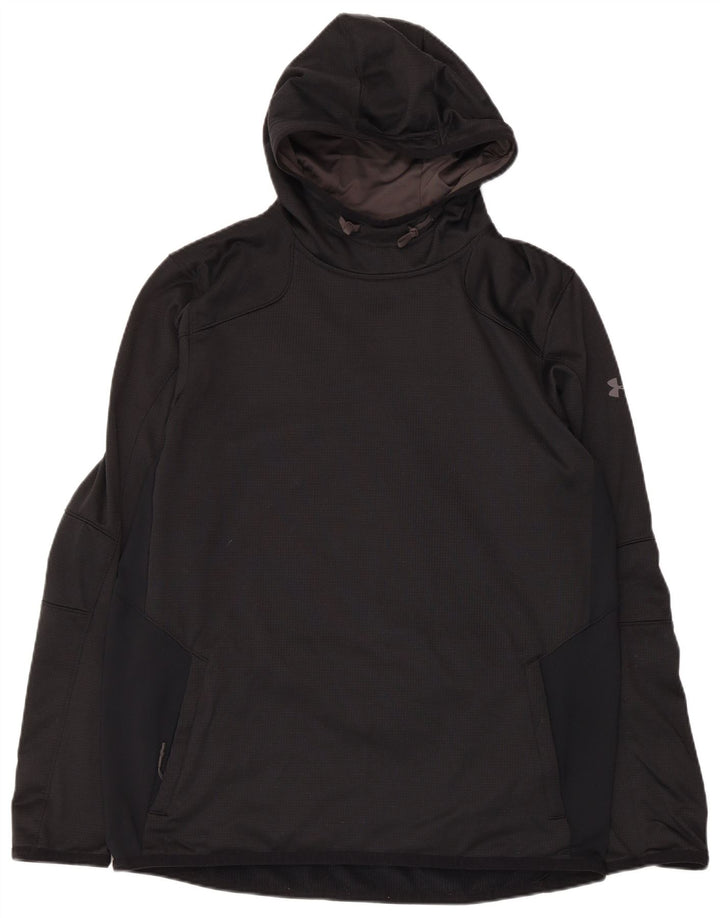 Under Armour Mens Cold Gear Hoodie Jumper Large Μαύρος Πολυεστέρας