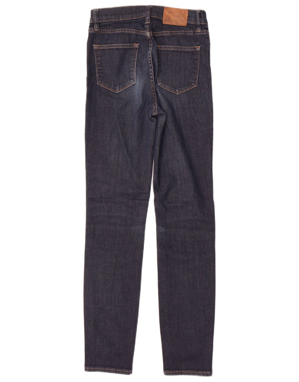 J. Crew Womens Lookout High Rise Skinny Jeans W25 L29 Navy Blue Cotton