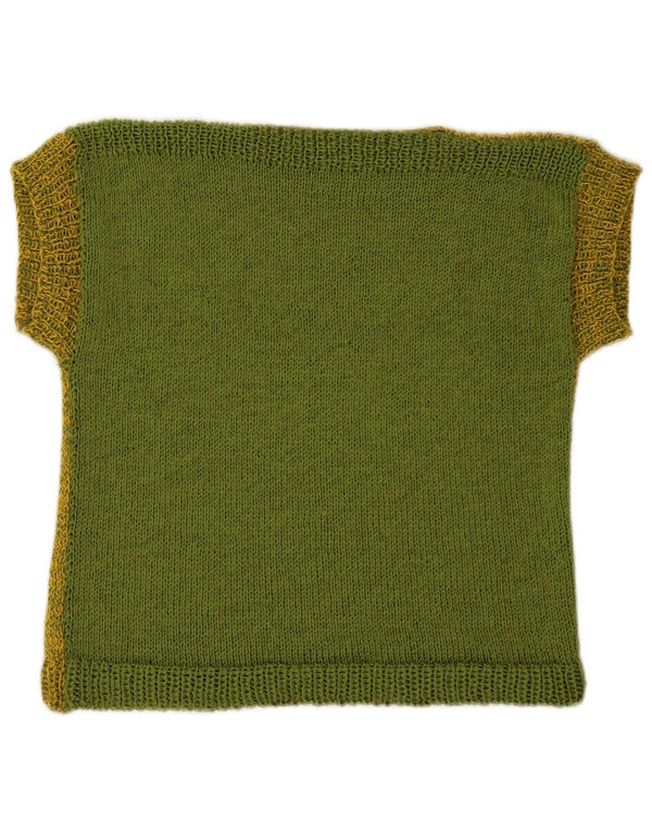 Vintage γυναικείο γιλέκο Tank Top UK 8 Small Green Flecked