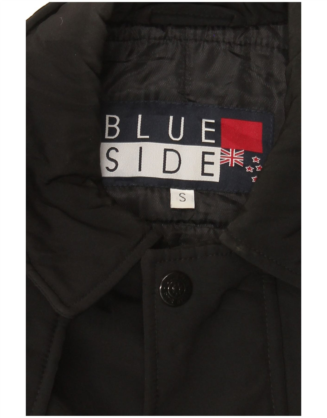 Μπουφάν Μπλε Πλαϊνό Ανδρικό Loose Fit Utility Jacket UK 36 Small Black Polyester