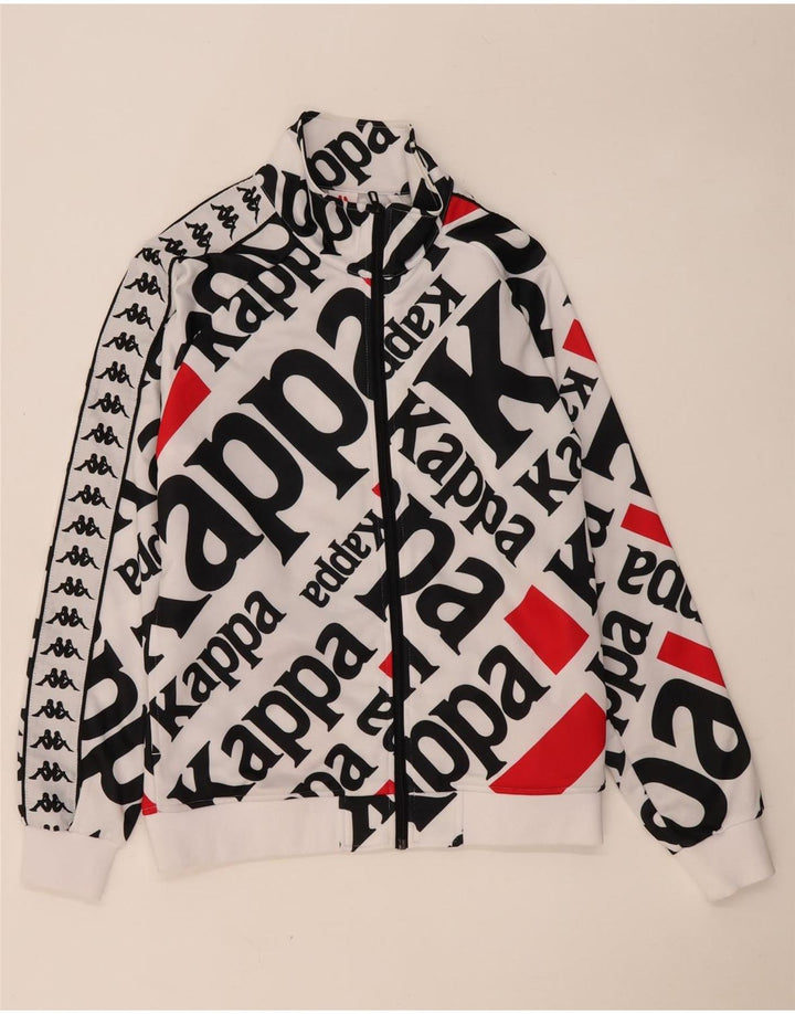 Ανδρική φόρμα γραφική Kappa Top Jacket Large White Polyester