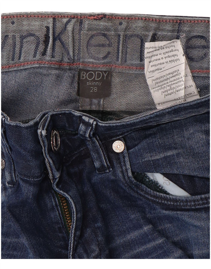CALVIN KLEIN Γυναικείο Body Fit Skinny Jeans W28 L33 Μπλε βαμβακερό