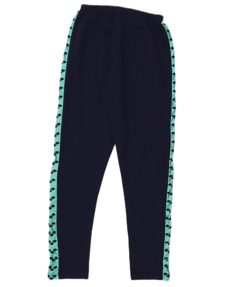 Arena Γυναικεία γραφικά κολάν IT 46 Large Navy Blue Colorblock Πολυαμίδιο