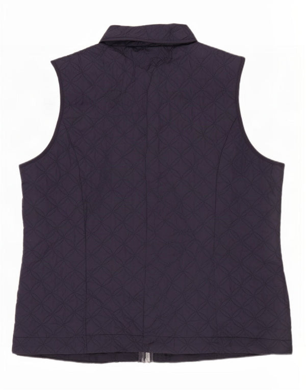 Marks & Spencer Γυναικεία καπιτονέ Gilet UK 18 XL Navy Blue Polyester