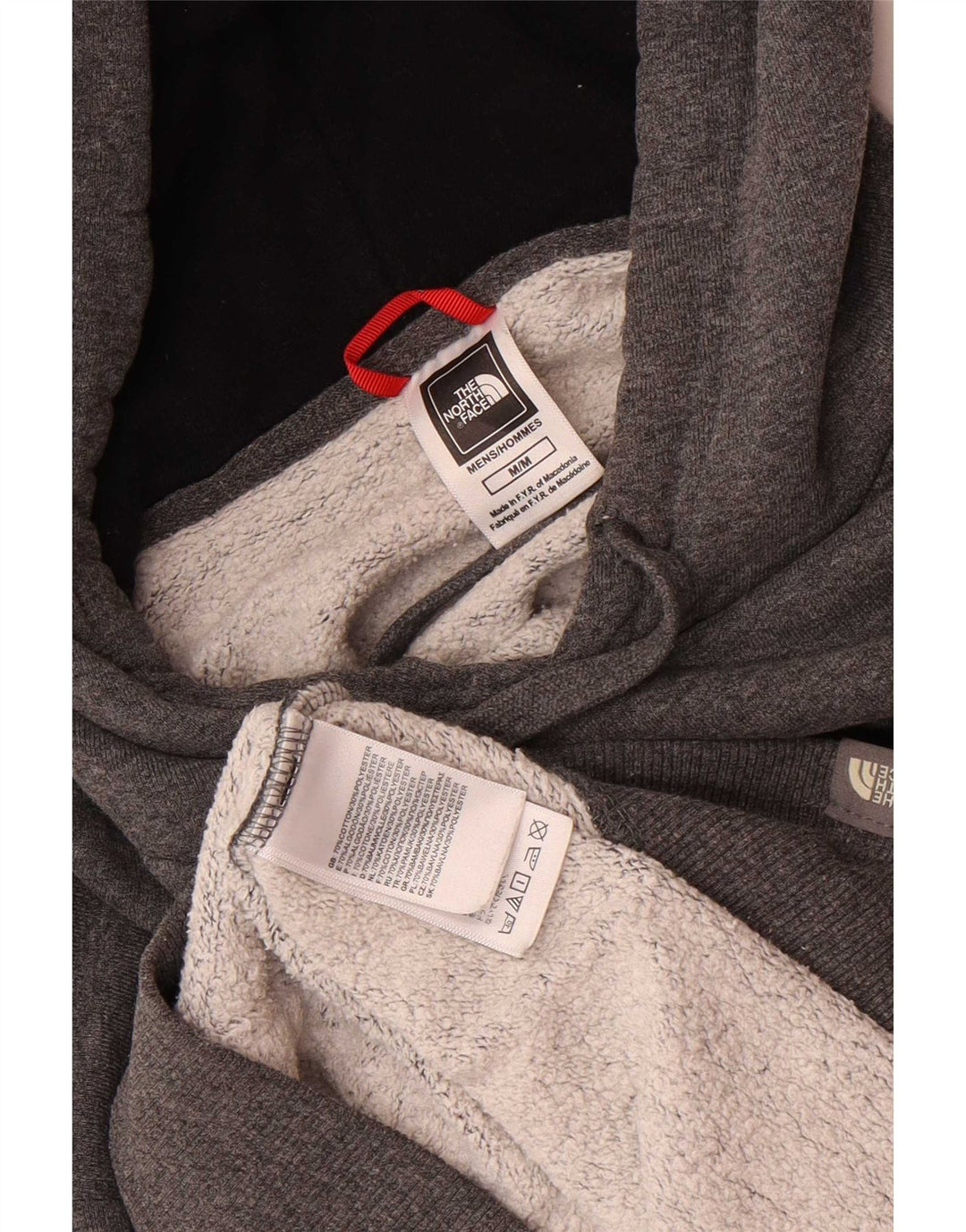 Το North Face Ανδρικό με κουκούλα με γραφικά κανονική εφαρμογή, μεσαίο γκρι φλεκ