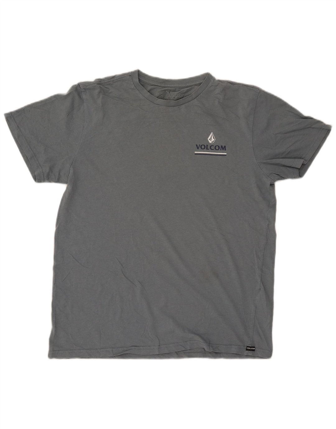 Γυναικείο γραφικό μπλουζάκι VOLCOM Top UK 16 μεγάλο μπλε βαμβακερό