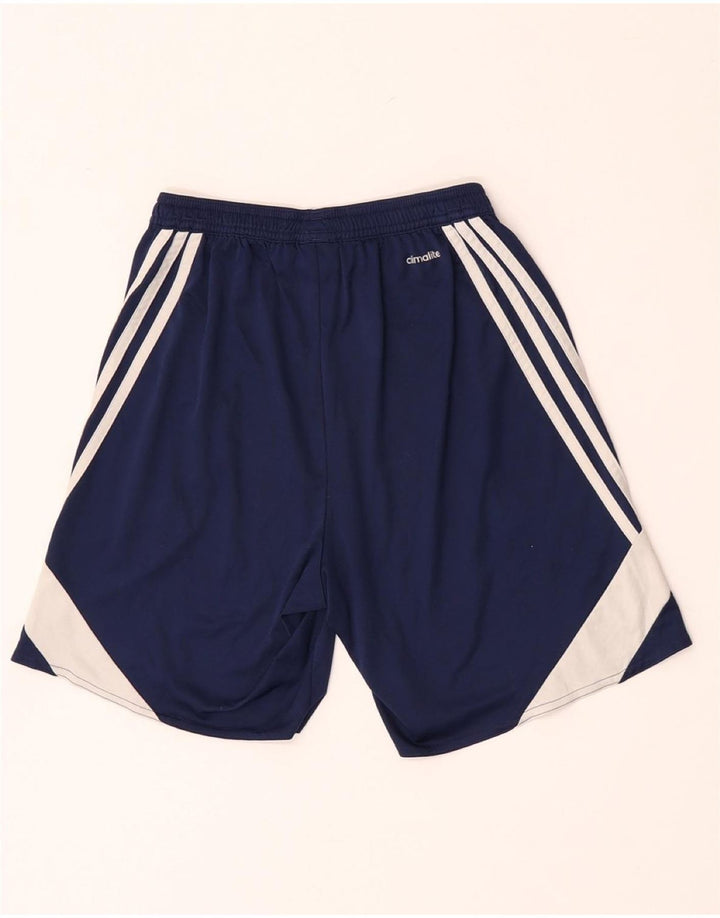 Ανδρικό αθλητικό σορτς Adidas Climalite Small Navy Blue Colorblock Πολυεστέρας