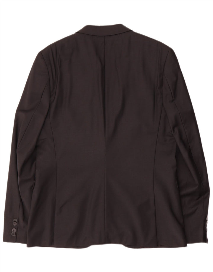 Ανδρικό σακάκι σακάκι Hugo Boss με 2 κουμπιά EU 52 XL Μαύρο μάλλινο