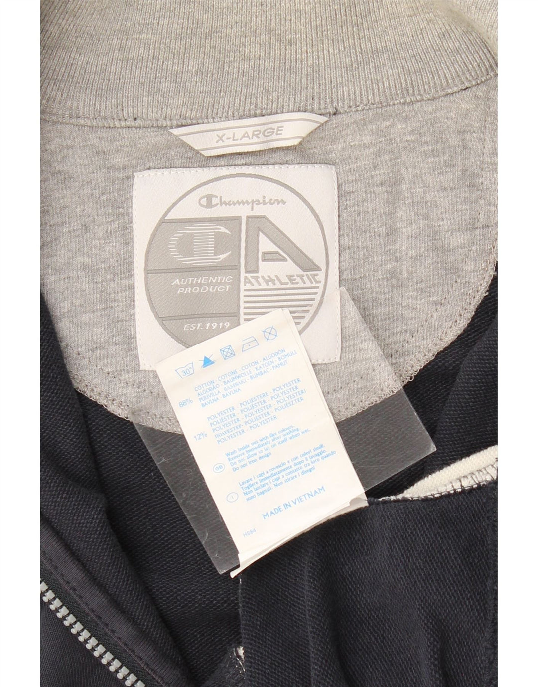 Ανδρική φόρμα CHAMPION Top Jacket XL Navy Blue Colourblock Βαμβακερό