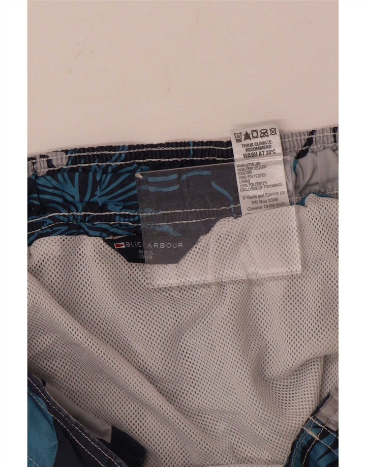 Ανδρικό σορτς κολύμβησης Marks & Spencer, Μπλε Χάρμπορ, Μεσαίο Navy Blue Floral