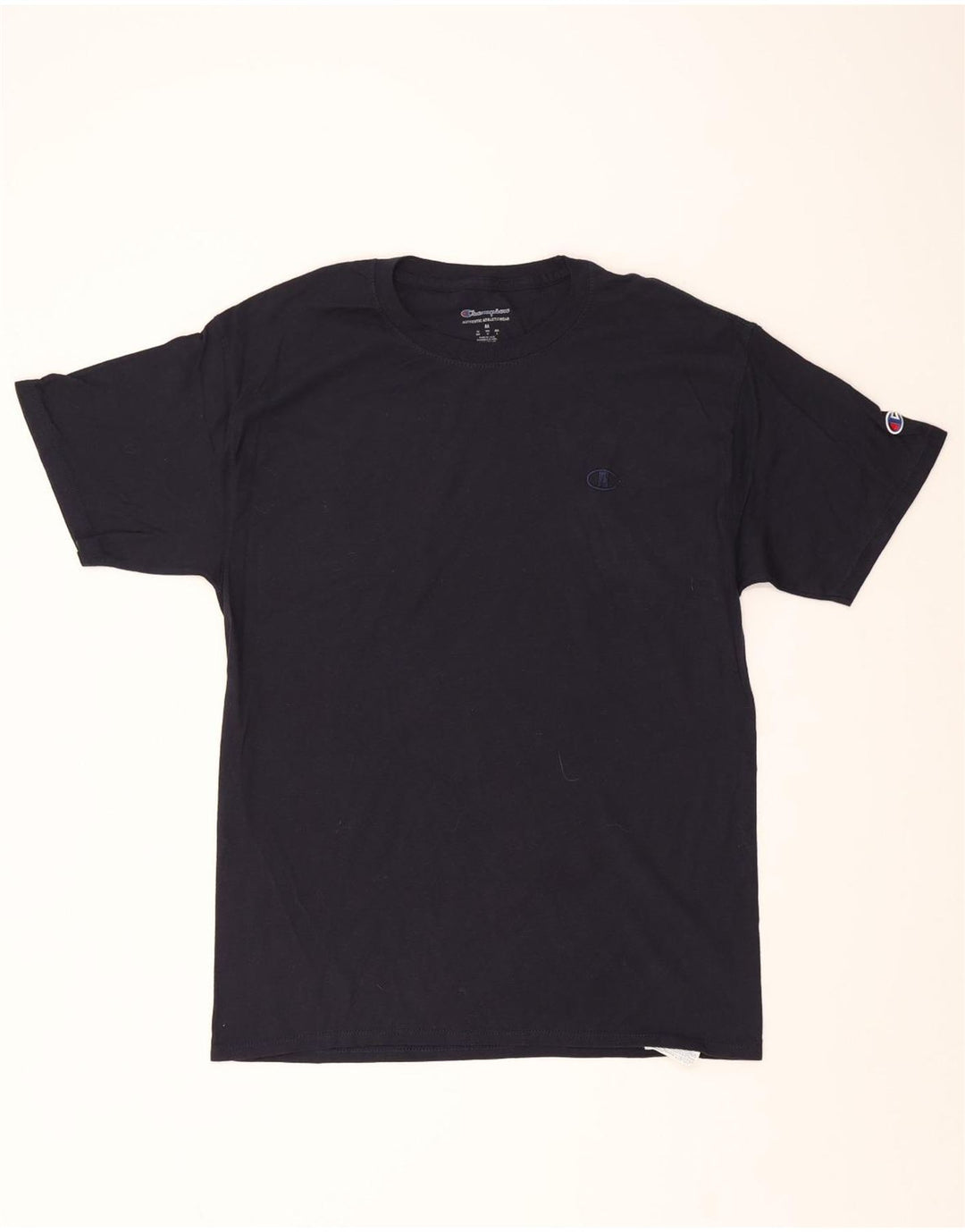CHAMPION Mens T-Shirt Top Medium Navy Blue Cotton Vintage Champion and Second-Hand Champion from Messina Hembry 