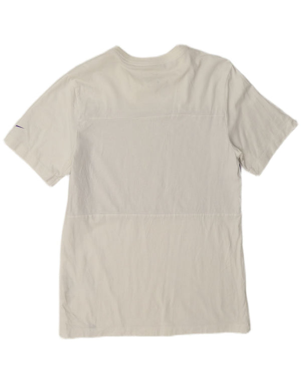Nike Mens T-Shirt Top Small White Geometric Cotton