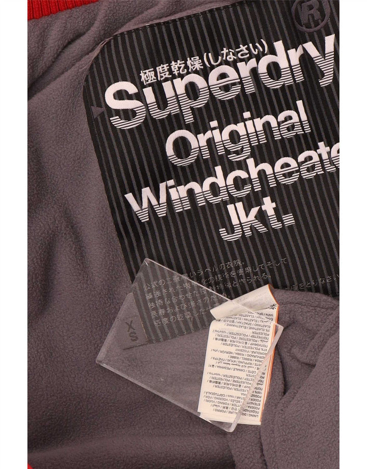 Ανδρικό μπουφάν Windcheater με κουκούλα Superdry UK 34 XS Κόκκινο Πολυεστέρας