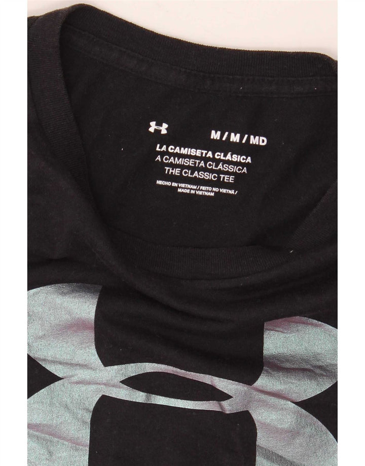 Under Armour Γυναικείο T-Shirt Top UK 12 Medium Black