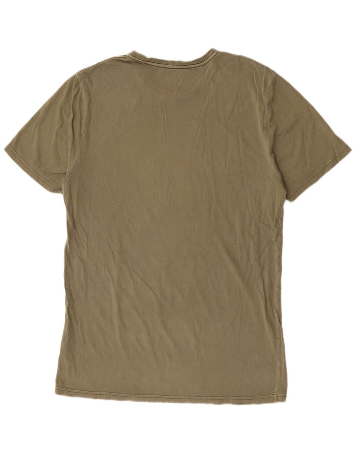 Ανδρικό T-Shirt Volcom Τοπ μεγάλο χακί βαμβακερό