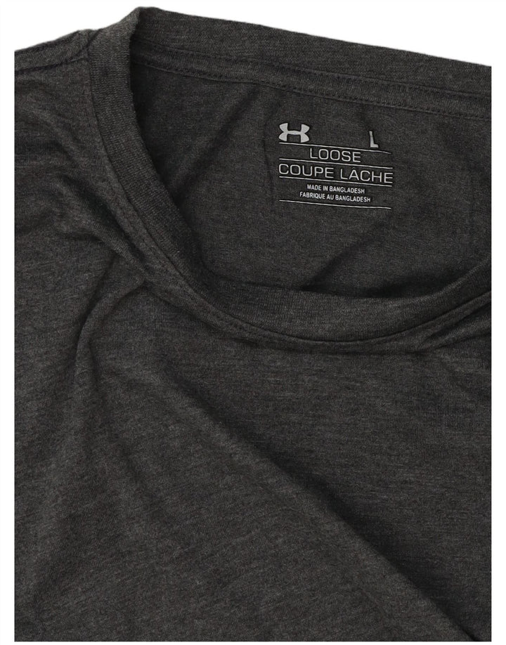 Under Armour Γυναικείο T-Shirt Top UK 14 Large Grey