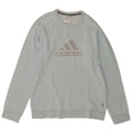 Ανδρικό γραφικό φούτερ Adidas Jumper Μικρό μπλε βαμβακερό