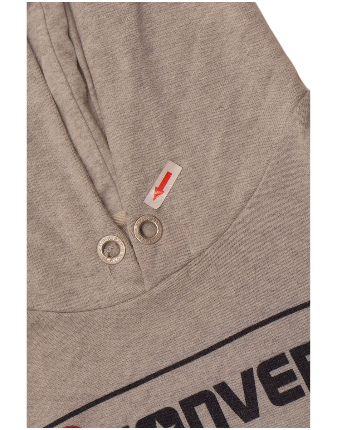 Ανδρικό Converse Graphic Hoodie Jumper μεγάλο γκρι βαμβακερό