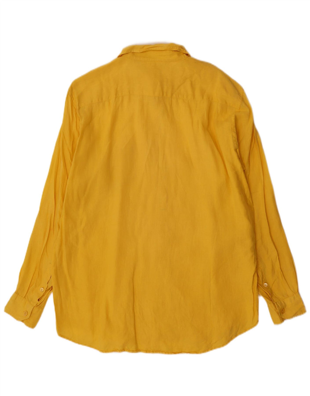 Max Mara γυναικείο πουκάμισο UK 18 XL κίτρινο λινό