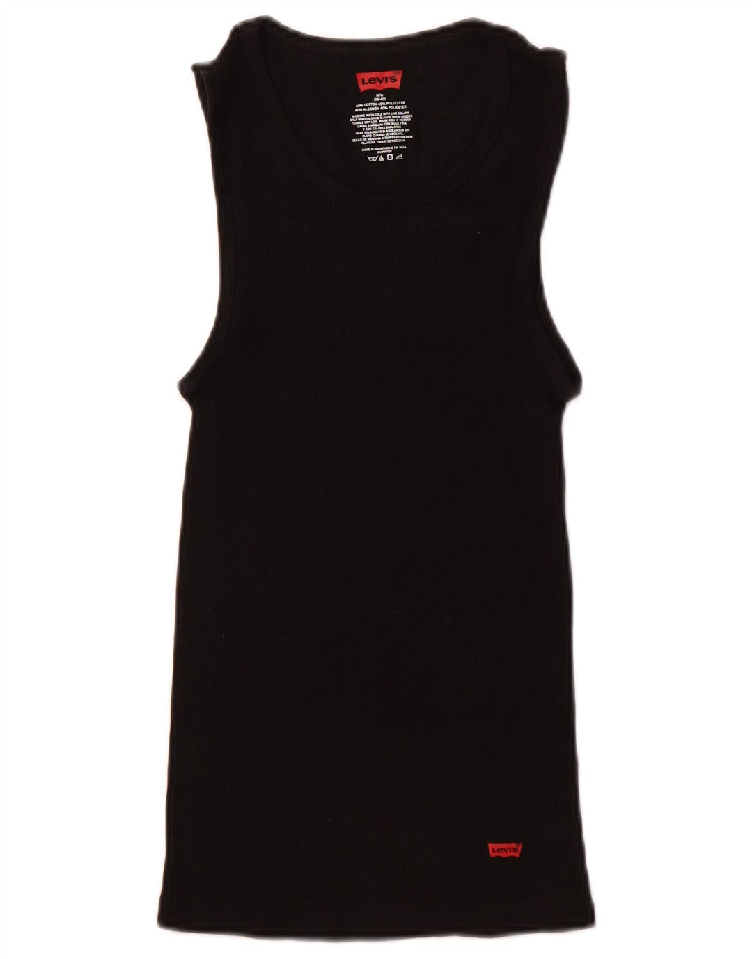 Ανδρικό γιλέκο LEVI'S UK 38/40 Μεσαίο μαύρο βαμβακερό