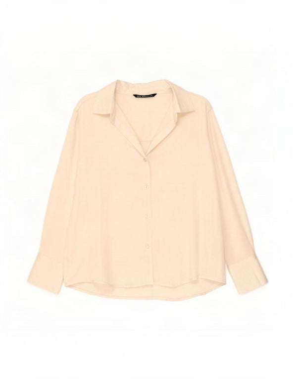 Zara γυναικείο πουκάμισο UK 16 Large Off White