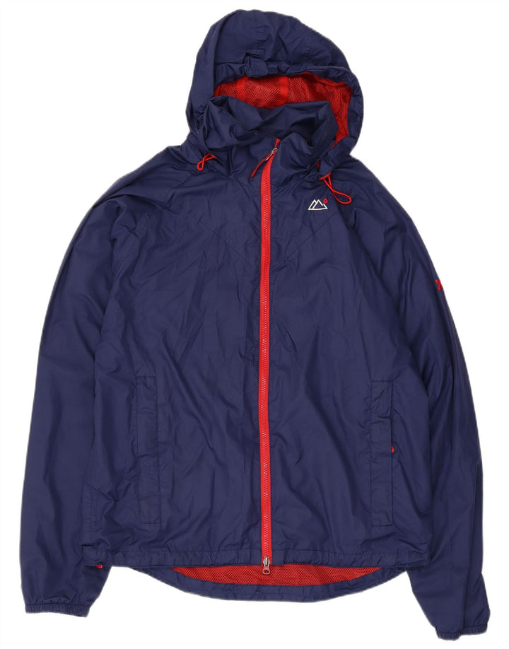 Target Dry Mens Hooded Rain Jacket UK 38 Medium Navy Blue Polyester