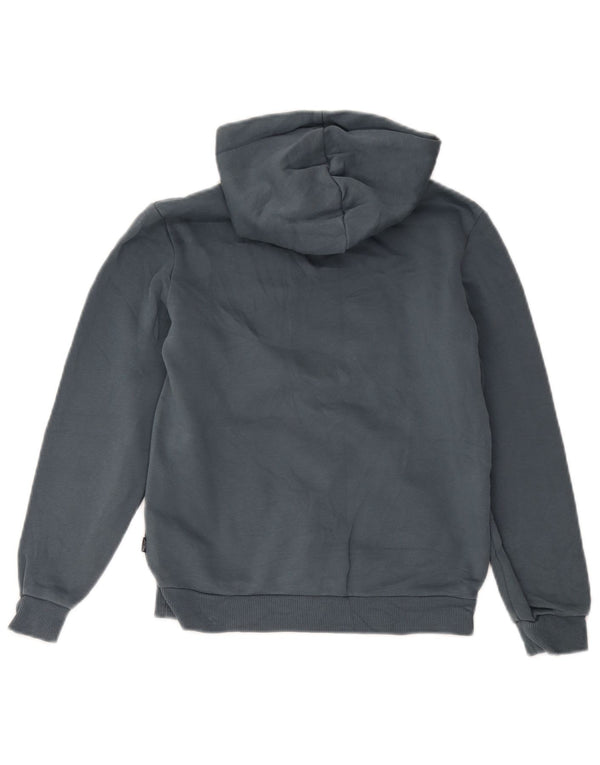 Puma Boys Graphic Hoodie Jumper 11-12 Years Grey Cotton
