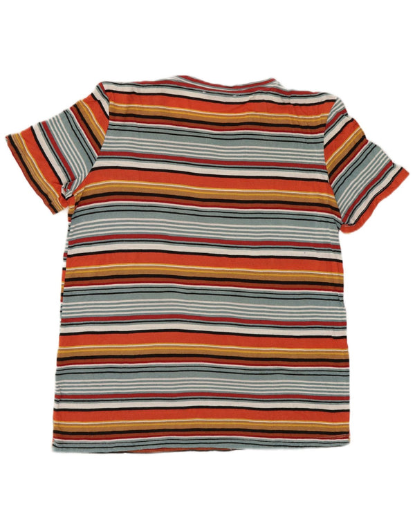 Zara Γυναικείο T-Shirt Top UK 12 μεσαία πολύχρωμη ριγέ βισκόζη