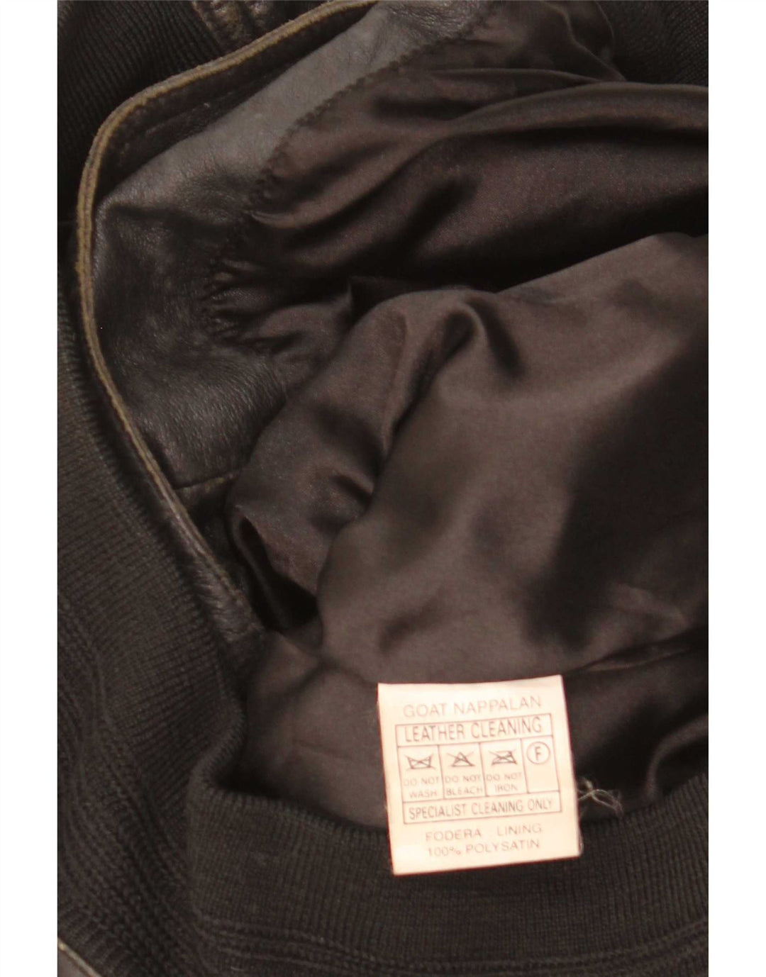 Vintage Ανδρικό Bomber Δερμάτινο Μπουφάν IT 46 Small Black Leather