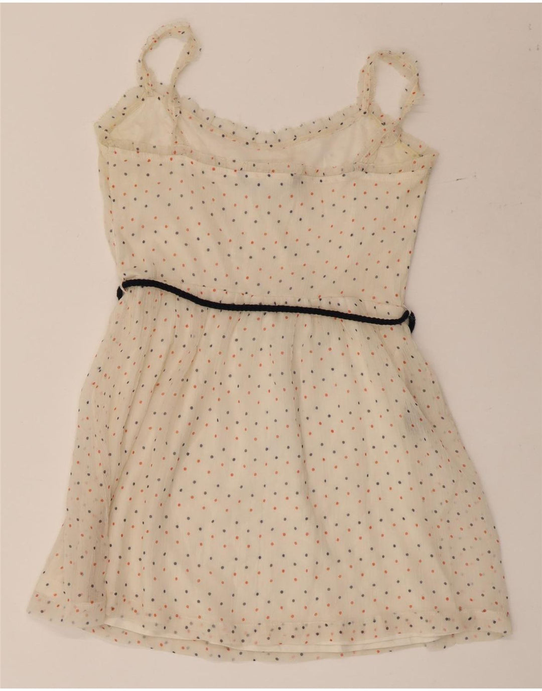 ZARA Γυναικείο Κοντό Sundress UK 12 Medium Beige με στίγματα