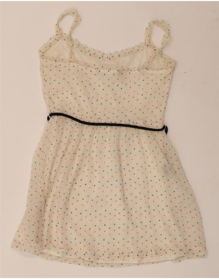 ZARA Γυναικείο Κοντό Sundress UK 12 Medium Beige με στίγματα