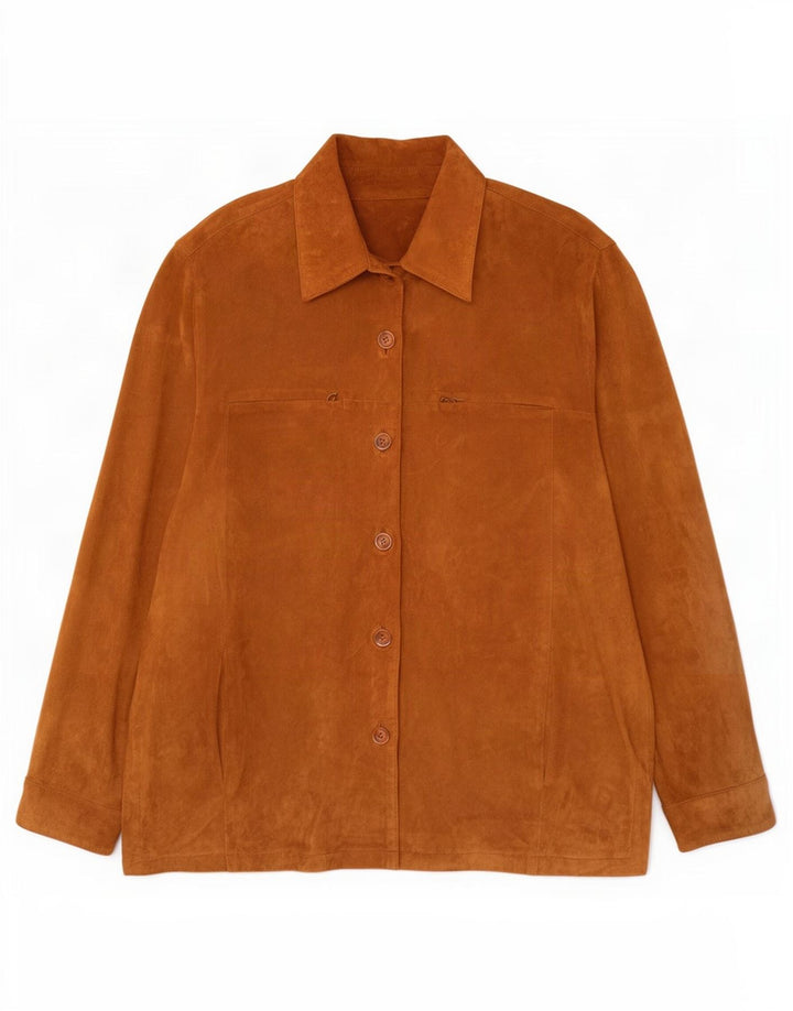 Vintage Γυναικείο Suede Jacket IT 50 XL Beige Leather