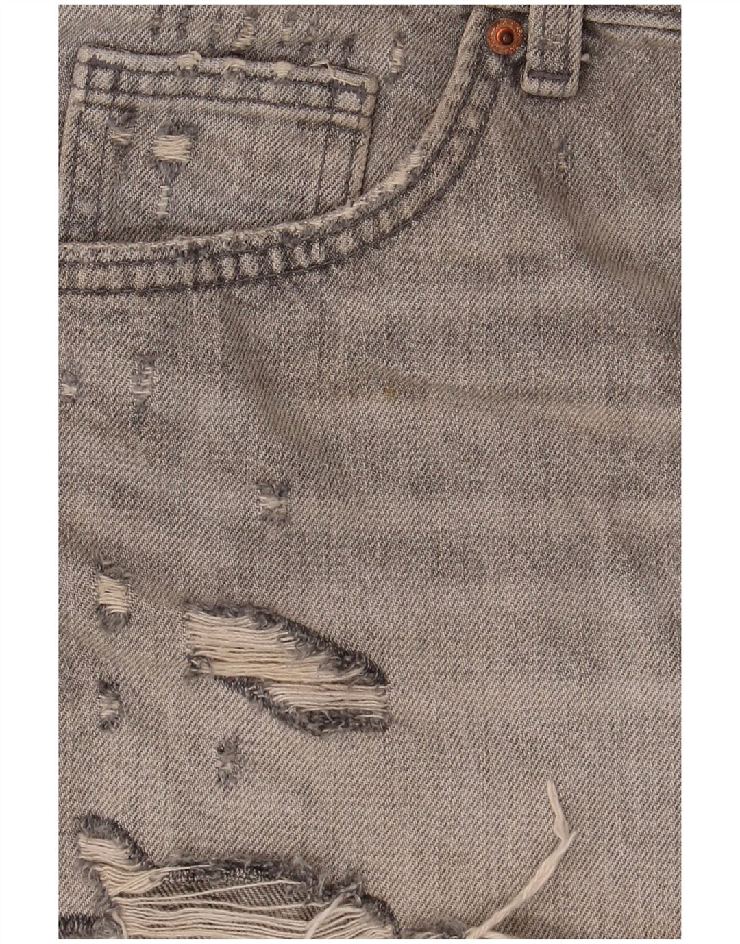 Ζαρά γυναικείο τζιν Distressed Hot παντελόνι EU 40 Medium W30 Γκρι βαμβακερό