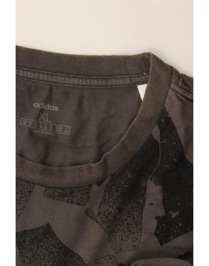 Ανδρικό T-Shirt ADIDAS Abstract Pattern Top XL Γκρι