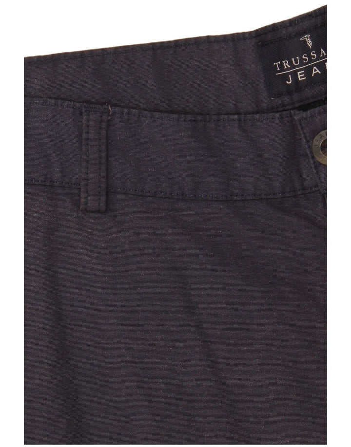 TRUSSARDI Ανδρικό ίσιο παντελόνι Chino IT 52 XL W36 L34 Navy Blue Cotton