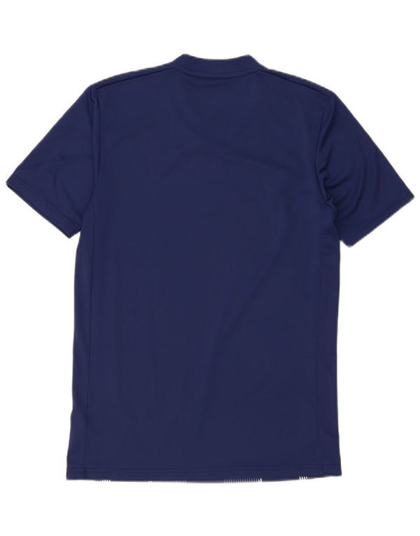 Ανδρικό γραφικό T-shirt Adidas Climalite Top Small Navy Blue γεωμετρικό