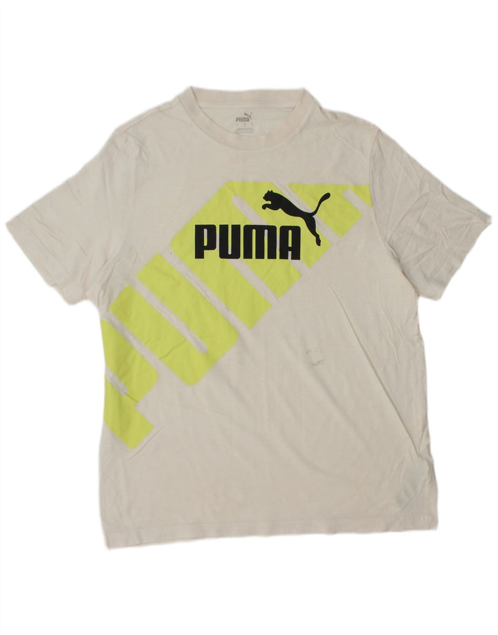 Ανδρικό γραφικό T-Shirt PUMA Top Large Λευκό
