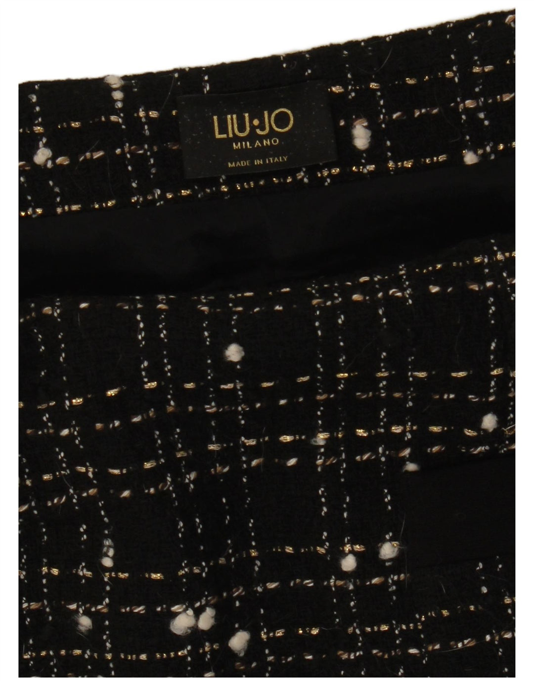 Liu Jo Γυναικεία ίσια φούστα W28 Μεσαίο μαύρο Check
