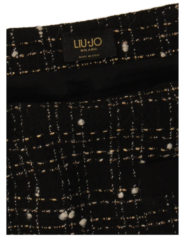 Liu Jo Γυναικεία ίσια φούστα W28 Μεσαίο μαύρο Check